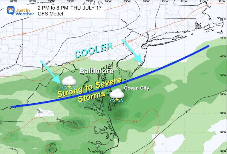 July 17 weather storm Forecast Thursday