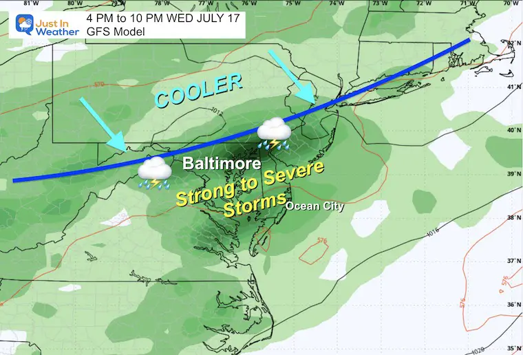 July 17 weather storm Forecast Wednesday