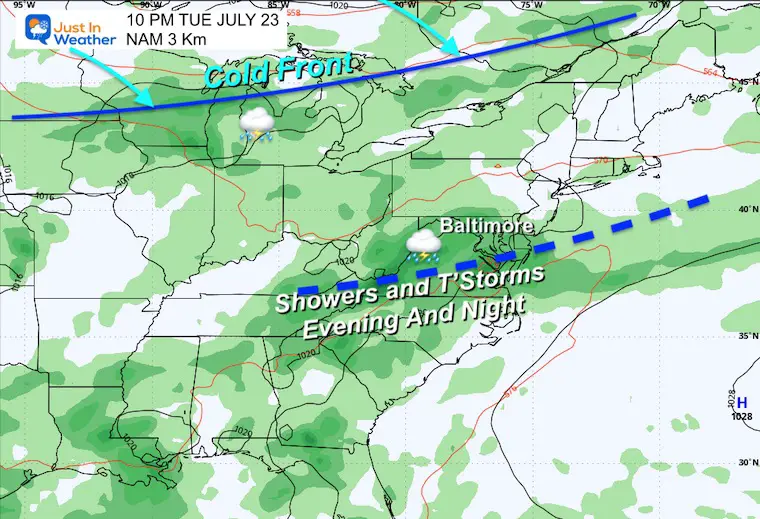 July 21 weather radar storm Tuesday