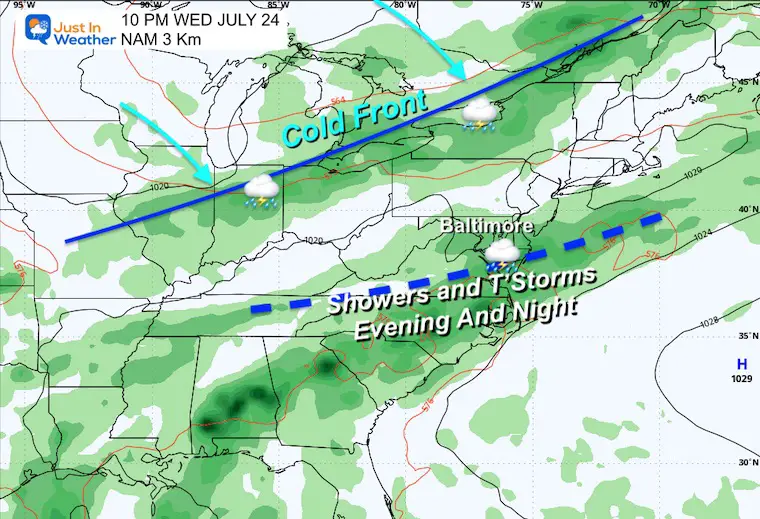 July 21 More Sun And Hotter Today With Spotty Storms Then More Storms ...