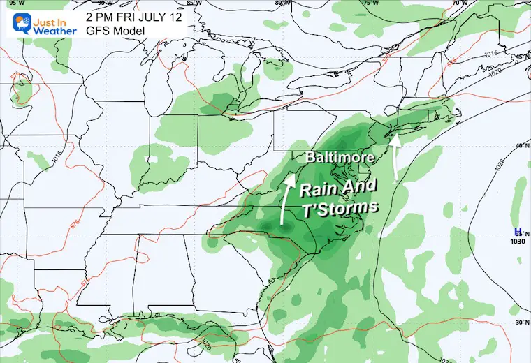 July 8 weather Beryl storm rain Friday