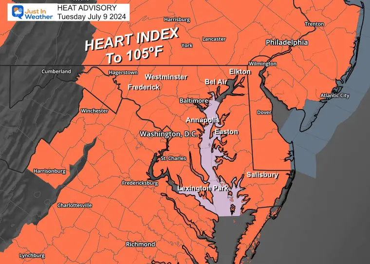 July 9 Heat Advisory