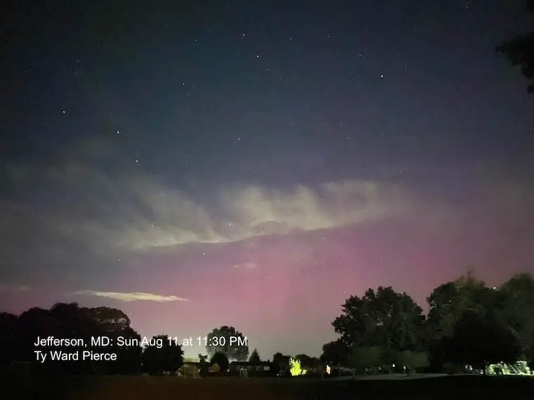 August 12 Aurora Northern Lights Jefferson