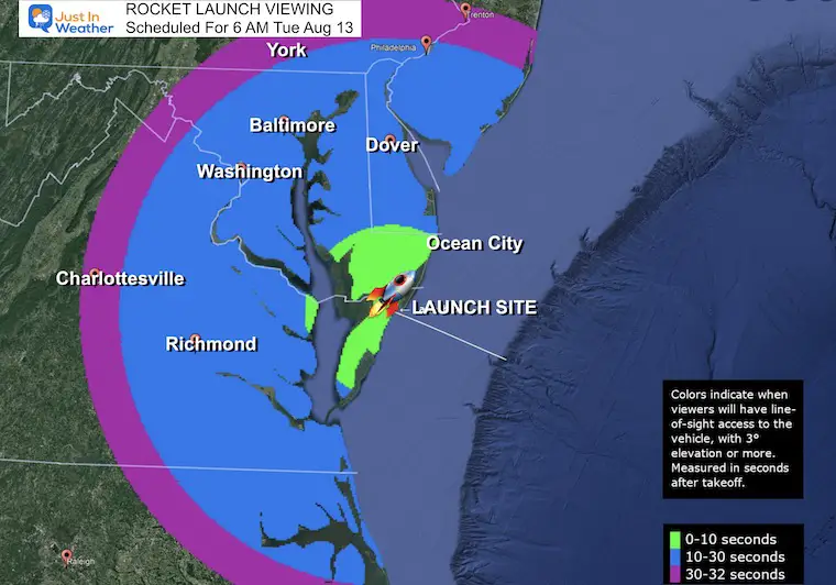 August 13 rocket launch Wallops island