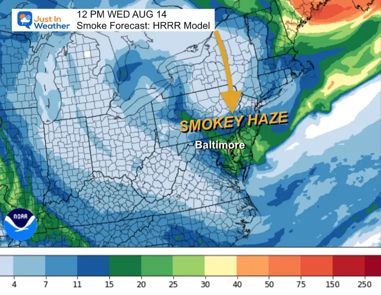 August 14 weather smoke haze