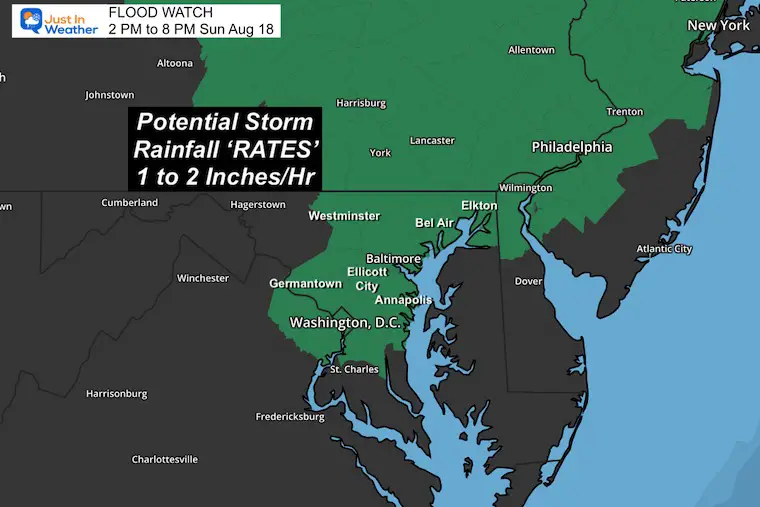 August 18 Flood Watch Sunday