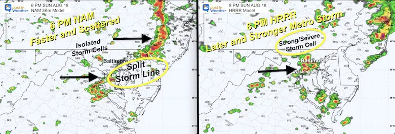 August 18 weather storm models