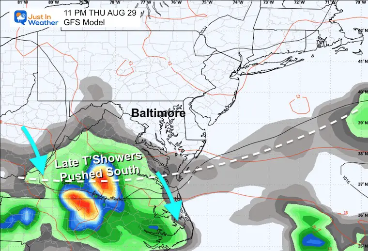 August 24 weather storm Thursday night