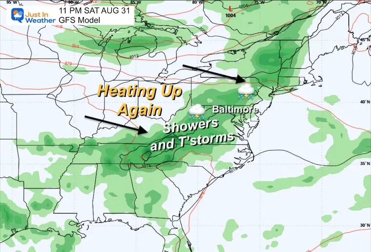 August 26 Weather Storm Forecast Saturday night