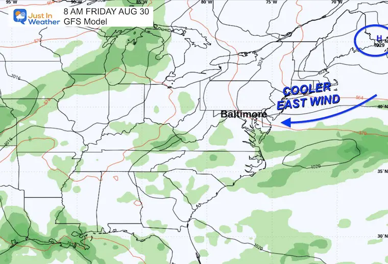 August 27 weather storm forecast Friday