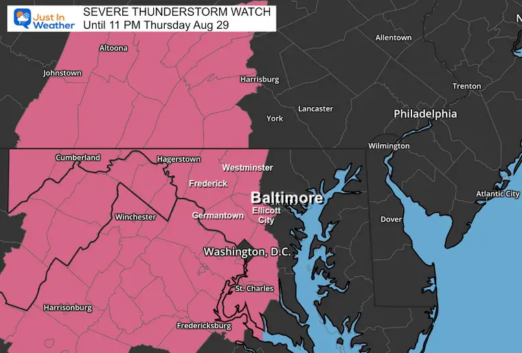 August 29 Severe Thunderstorm Watch