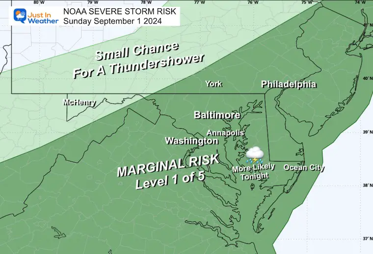 September 1 weather NOAA Severe Storm Risk