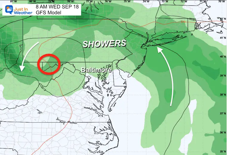 September 13 weather rain storm Wednesday