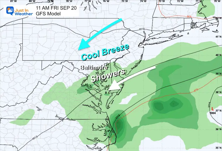 September 15 weather forecast storm Friday