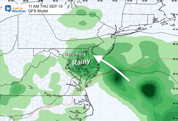 September 15 weather forecast storm Thursday