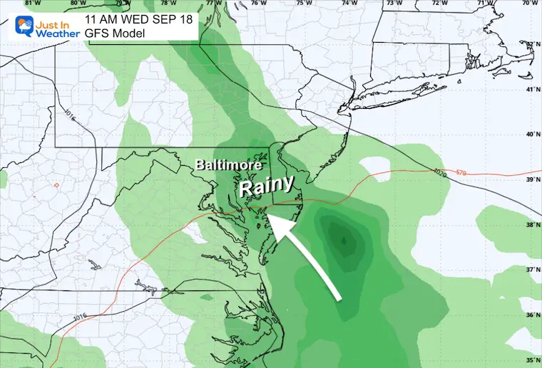 September 15 weather forecast storm Wednesday