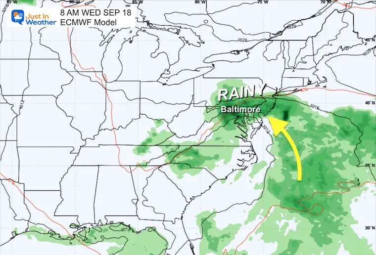 September 15 weather tropical storm forecast Wednesday