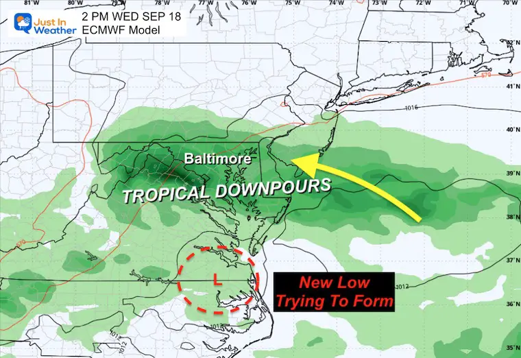 September 16 weather tropical storm forecast Wednesday