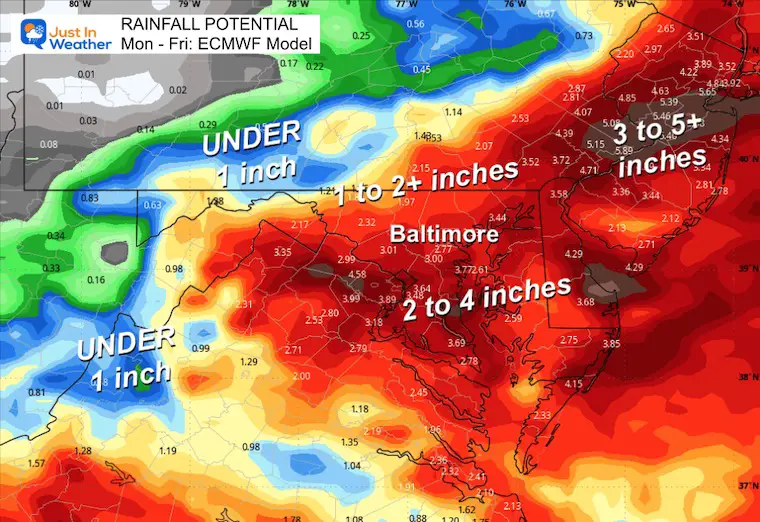 September 16 weather rain forecast ECMWF