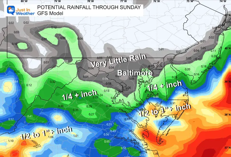 September 17 weather rain forecast GFS