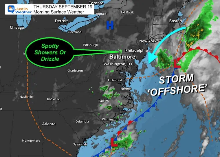 19 September: Showers in the morning, then warm for a few days