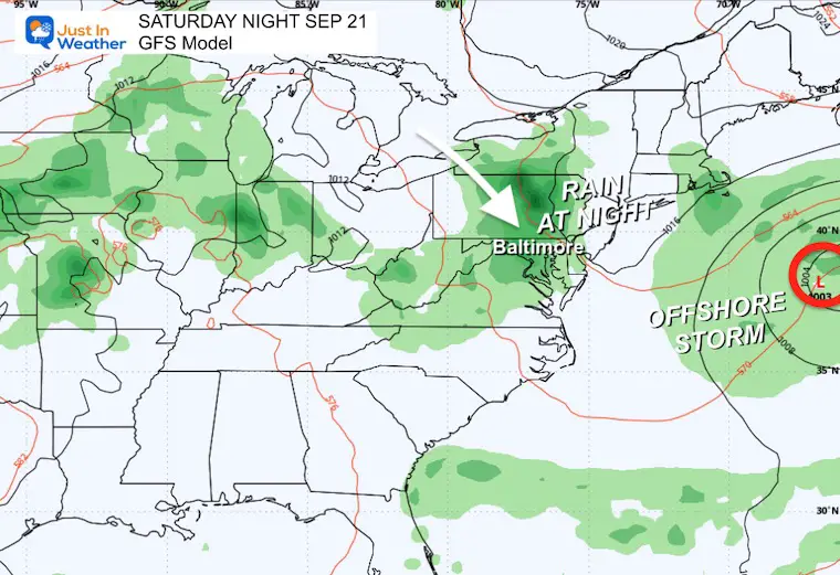 19 September: Severe weather forecast for Saturday night