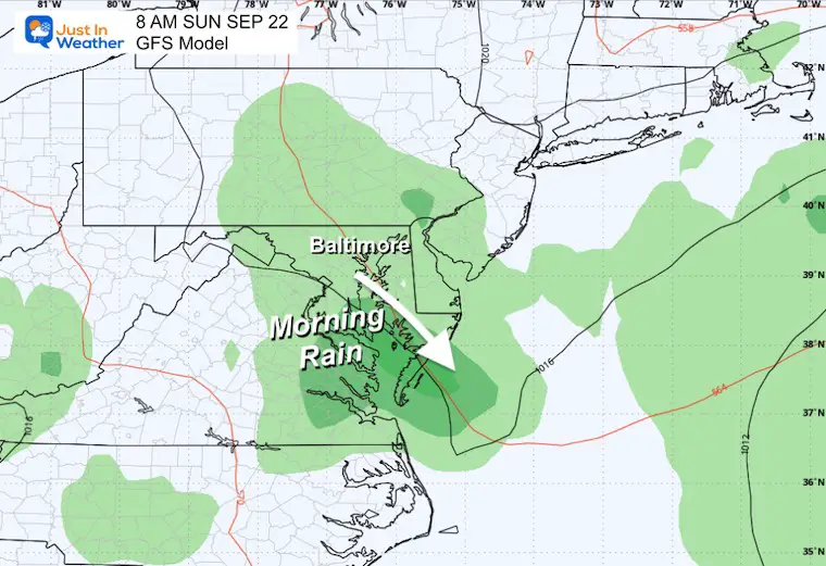 September 19 weather storm forecast Sunday morning