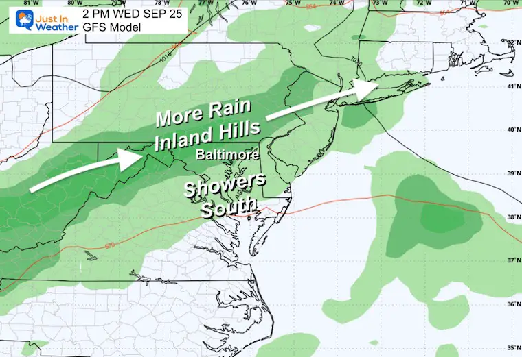 19 September – Severe weather forecast for Wednesday