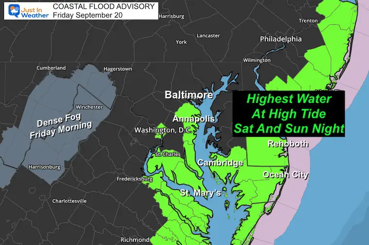 Coastal Flood Warning for September 20