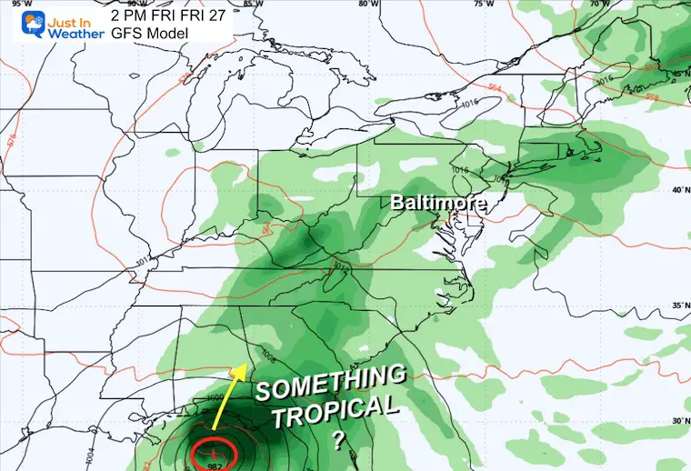 September 21 weather tropical storm Friday