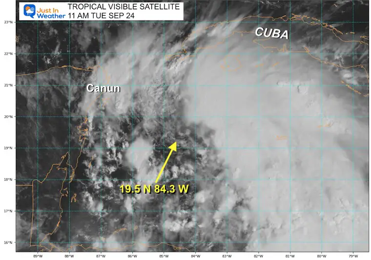 Tropical Storm Helen Visible Satellite 