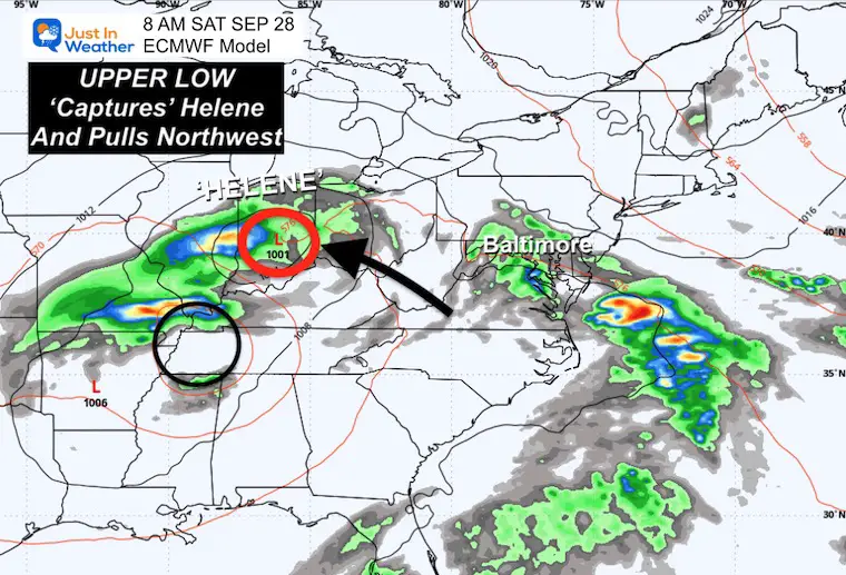 September 24 weather storm forecast Helene ECMWF Saturday