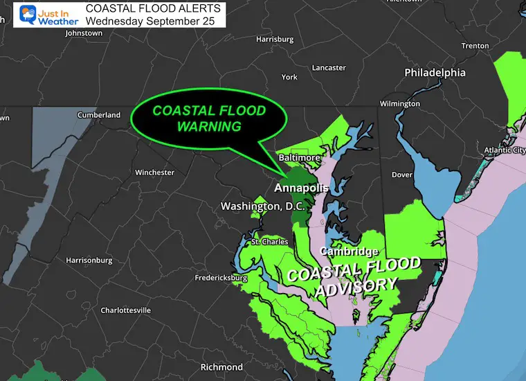 September 25 Coastal Flood Warning