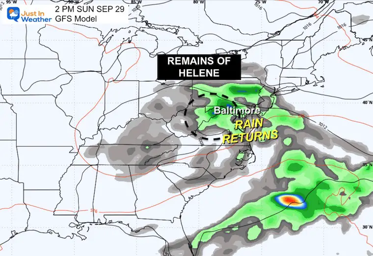 September 26 storm Helene forecast Sunday