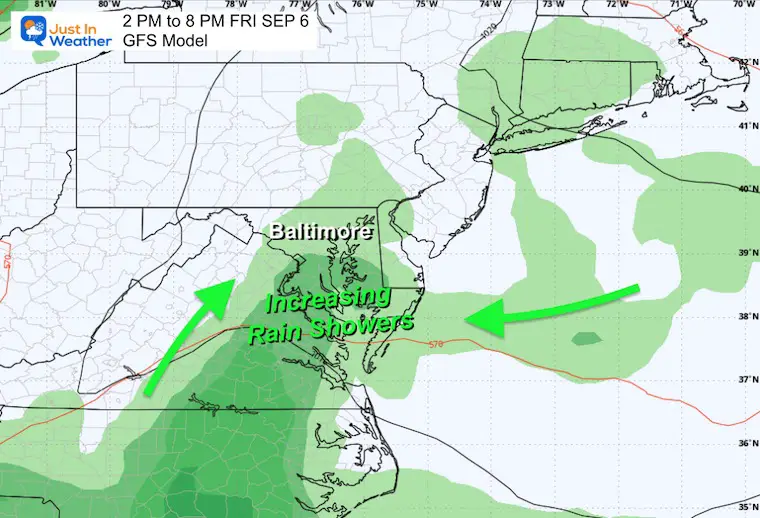 September 3 weather forecast rain Friday