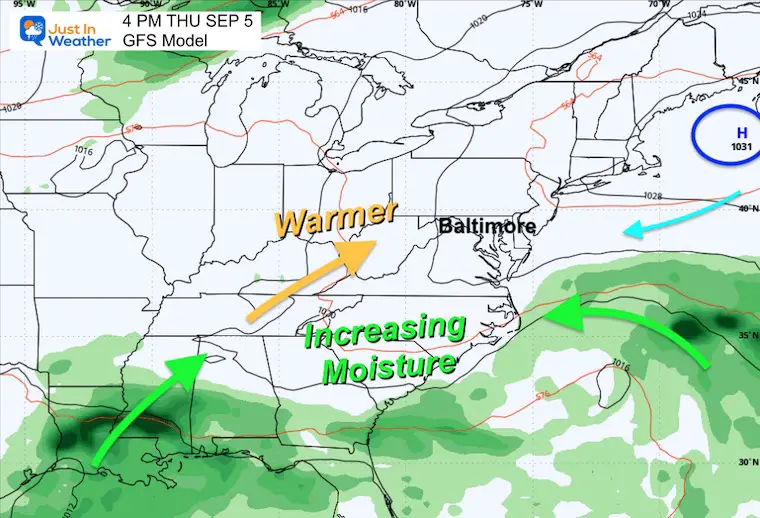 September 4 weather forecast Thursday