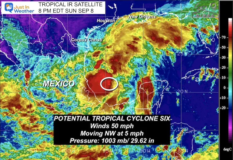 September 8 Potential Tropical Cyclone Six