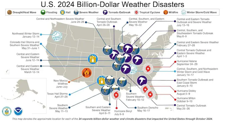 NOAA Weather Disasters 2024