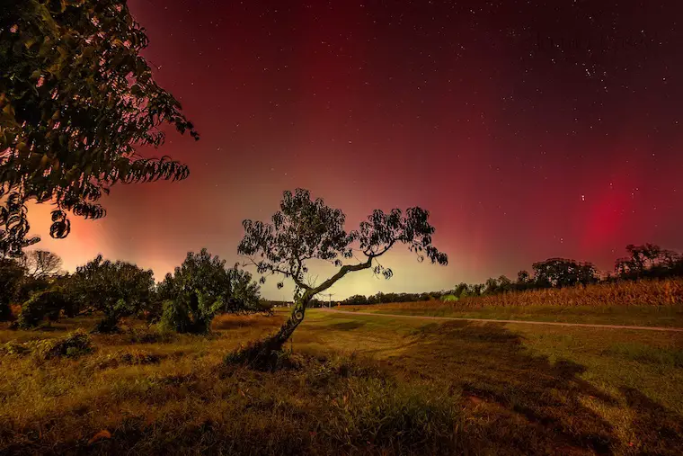 Aurora Norther Lights October 10 Calvert Maryland