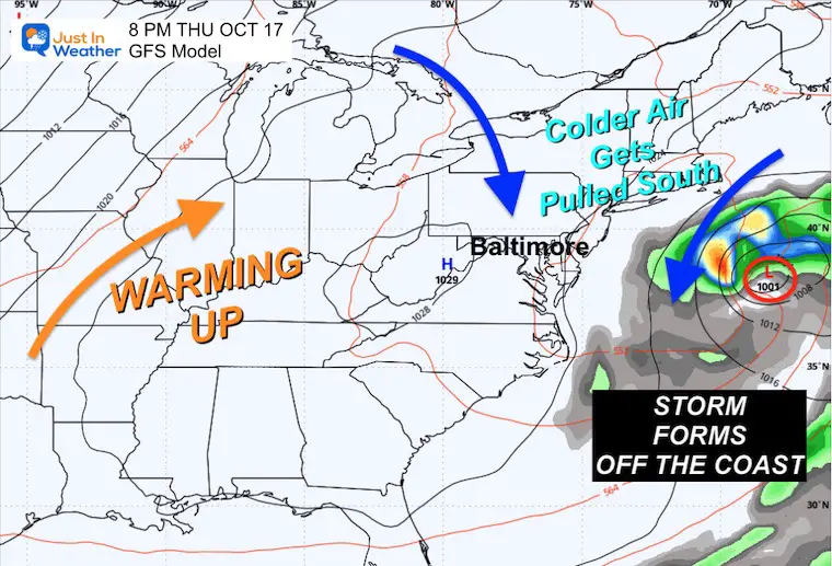 October 16 weather forecast Thursday