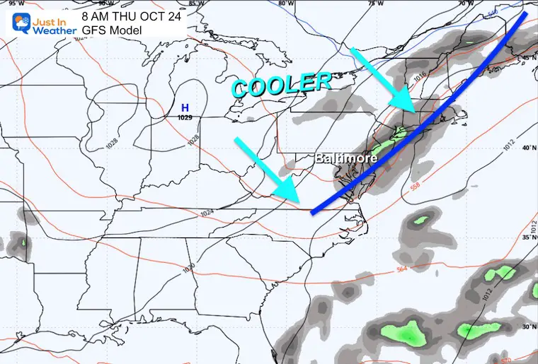 October 18 weather Thursday