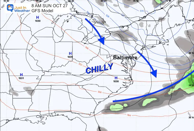 October 21 weather forecast 7 day Sunday