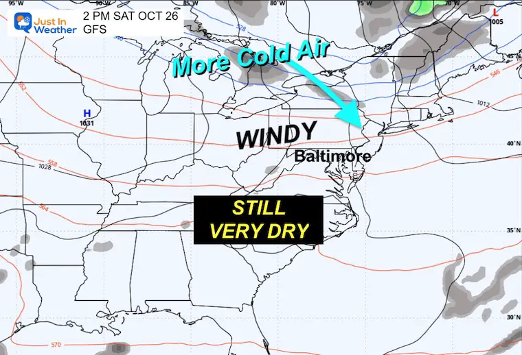 October 24 weather forecast Saturday 