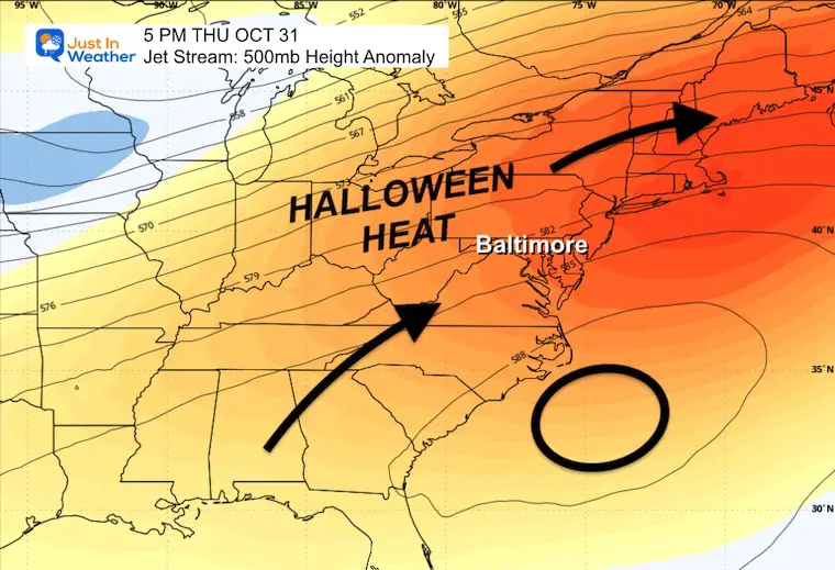 October 27 Weather Jetstream Hot Halloween