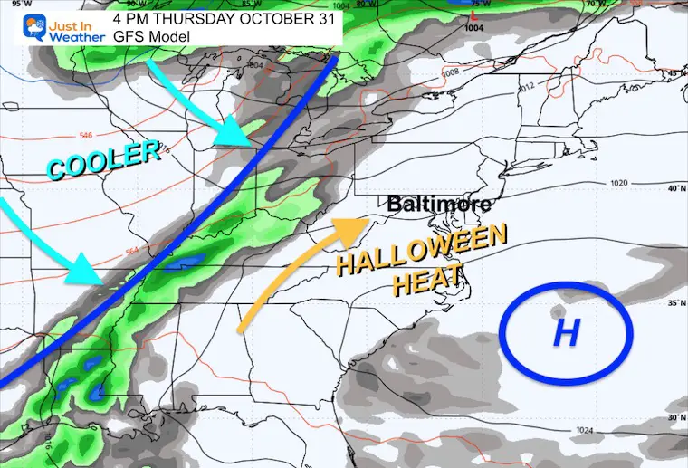 October 30 weather Wednesday morning