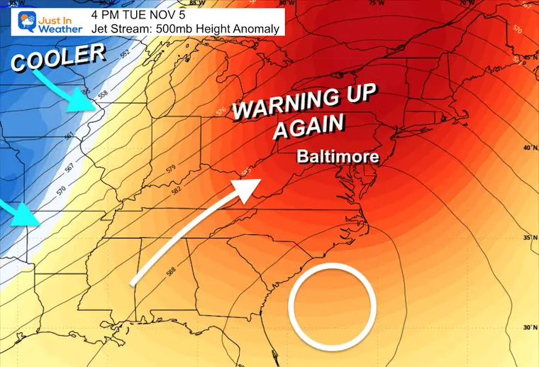 October 30 weather jet stream November 5