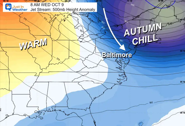 October 4 weather forecast jet stream