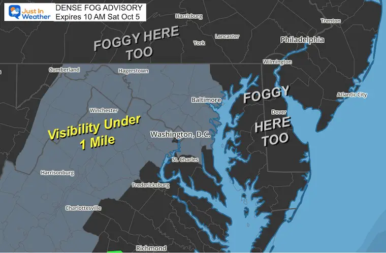 October 5 Dense Fog Advisory 