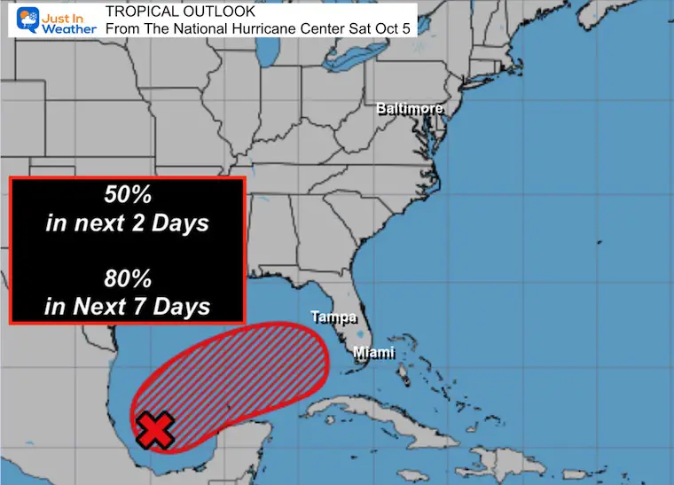 October 5 Tropical Storm OUtlook National Hurricane Cente