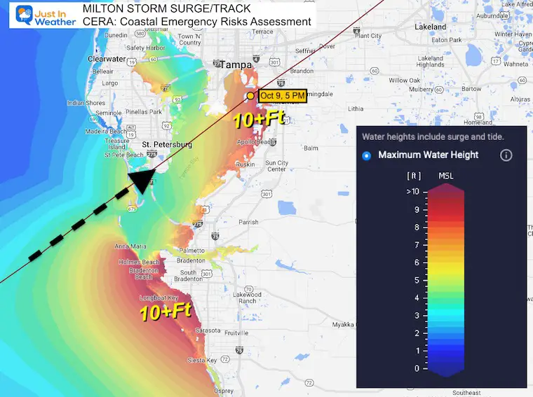 October 6 Hurricane Milton Storm Surge Tampa